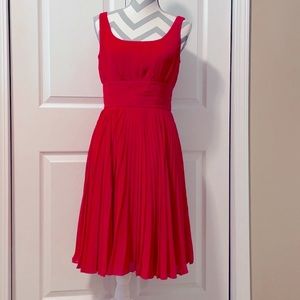 Red cocktail dress